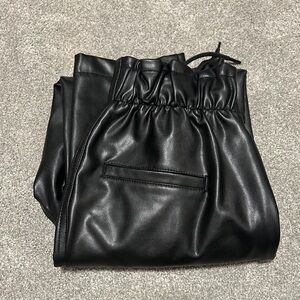 Abercrombie & Fitch Faux Leather Joggers Size XS